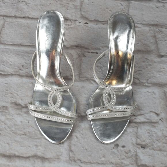 The Touch of Nina Shoes - The Touch of Nina Women's Formal Silver Rhinestone